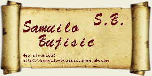 Samuilo Bujišić vizit kartica